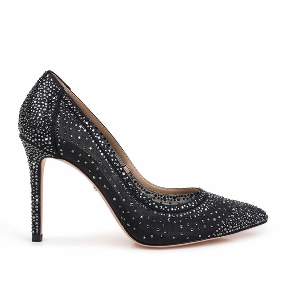 BADGLEY MISCHKA Embellished Point-Toe Weslee Pumps - Picture 3 of 8